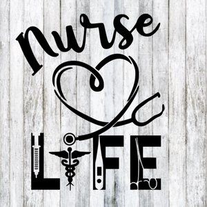 Nurse Life - RN - Registered Nurse - Medical Decal